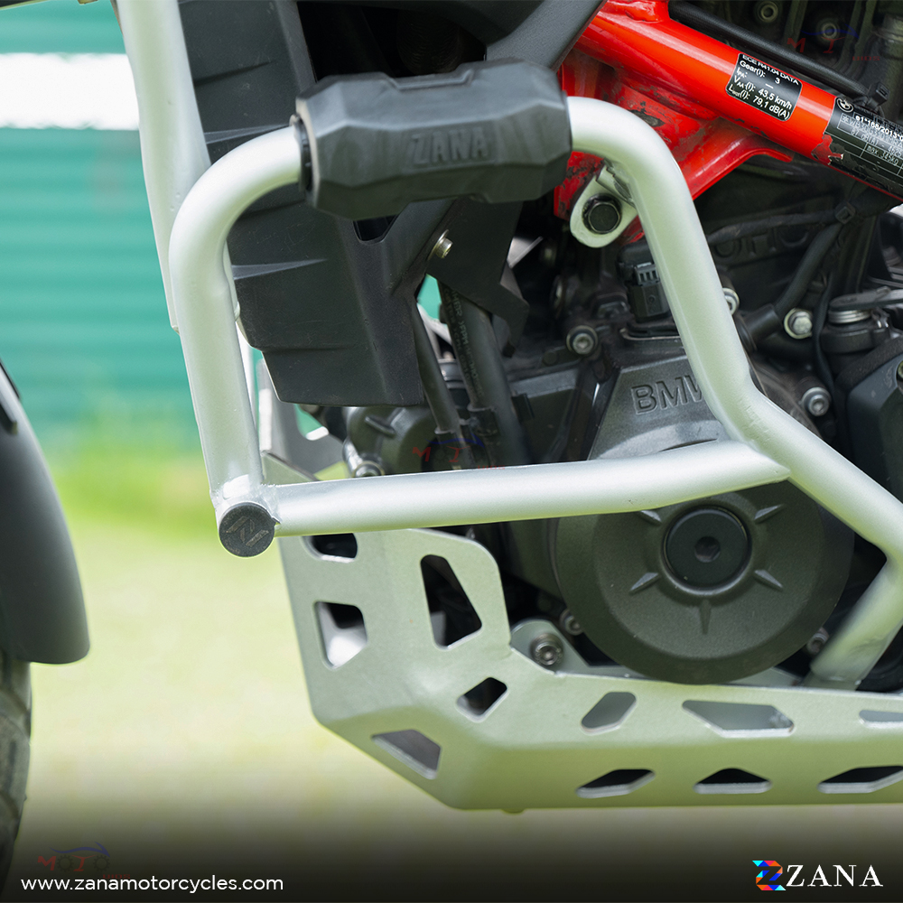 Zana- Bmw G310gs Lower Engine Guard Ms With Puck Silver
